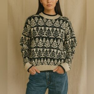 Vintage Cotton Tree Sweater American Eagle Medium